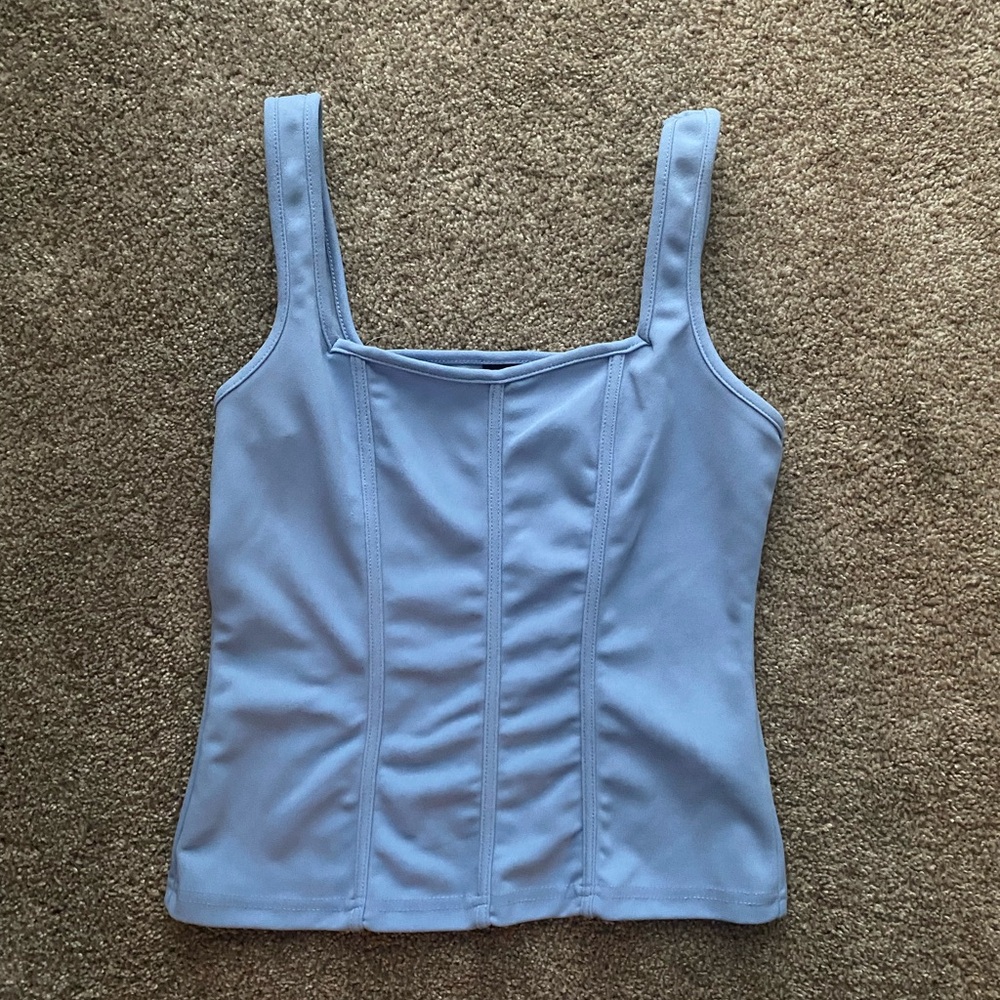 Shein tank-top, XS, light blue